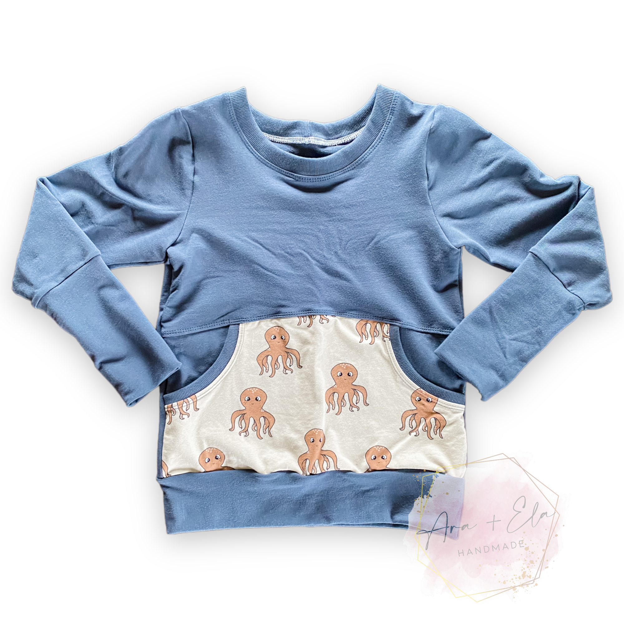 GWM Colorblocked Sweatshirt - 6-9Y Deep Blue Sea